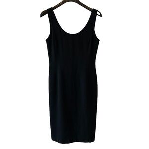 Vintage Ann Taylor black Tank dress low back Size 6 Lined